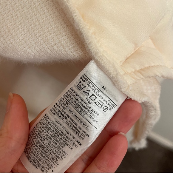 White/cream shacket/coat with pockets - Picture 7 of 8